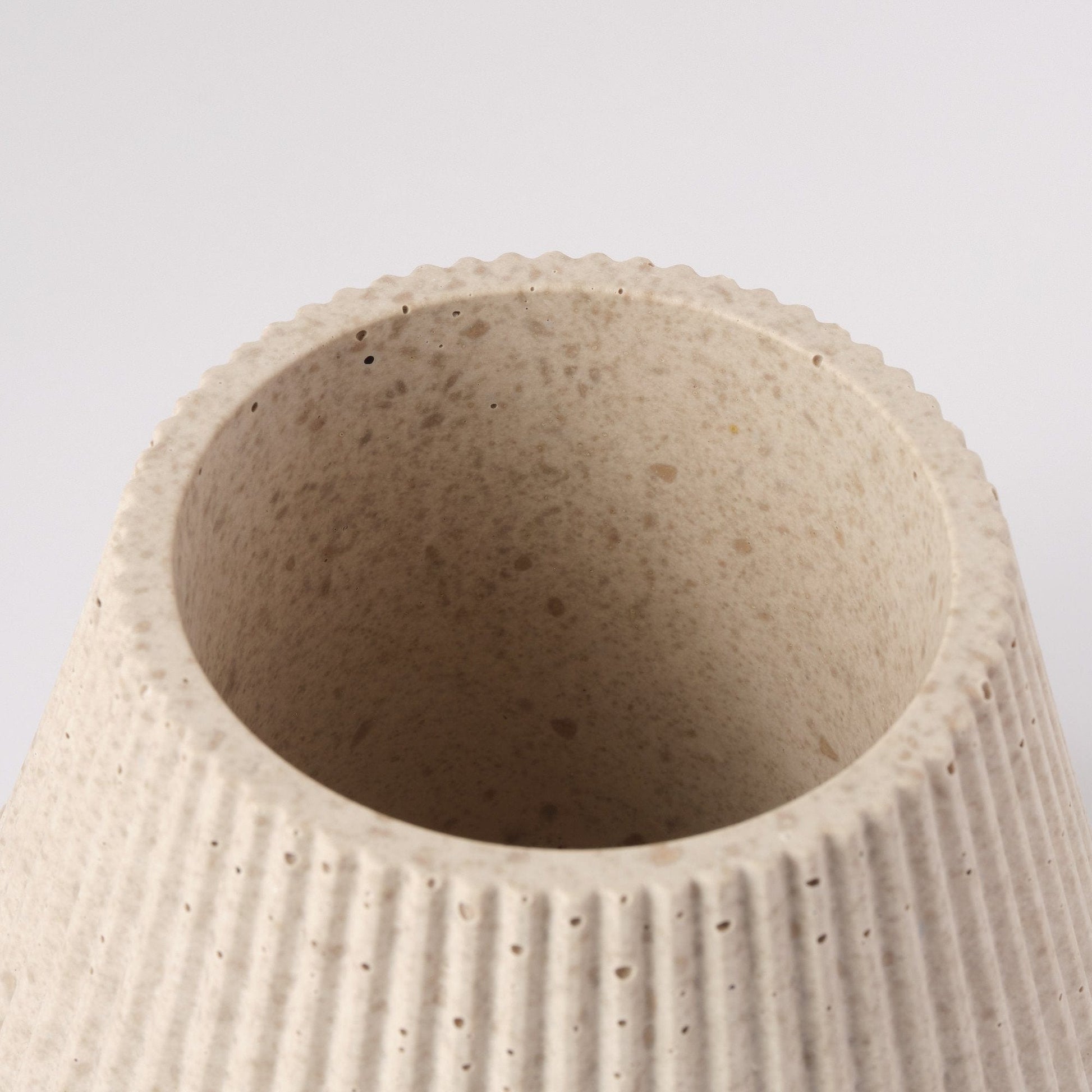 Plant Pots Plant Pot 'Cupcake' - Jesmonite and Coffee Grounds (two sizes) homeware shops bristol gift shops bristol Sarah Christensen Design