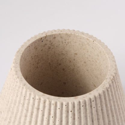 Plant Pots Plant Pot 'Cupcake' - Jesmonite and Coffee Grounds (two sizes) homeware shops bristol gift shops bristol Sarah Christensen Design