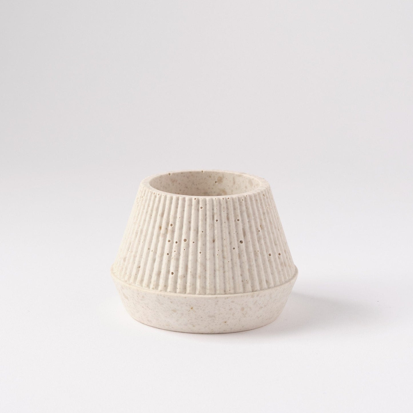 Plant Pots Plant Pot 'Cupcake' - Jesmonite and Coffee Grounds (two sizes) homeware shops bristol gift shops bristol Sarah Christensen Design