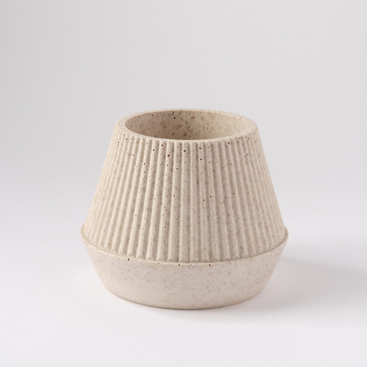 Plant Pots Large Plant Pot 'Cupcake' - Jesmonite and Coffee Grounds (two sizes) homeware shops bristol gift shops bristol Sarah Christensen Design