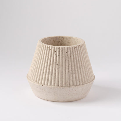Plant Pots Large Plant Pot 'Cupcake' - Jesmonite and Coffee Grounds (two sizes) homeware shops bristol gift shops bristol Sarah Christensen Design