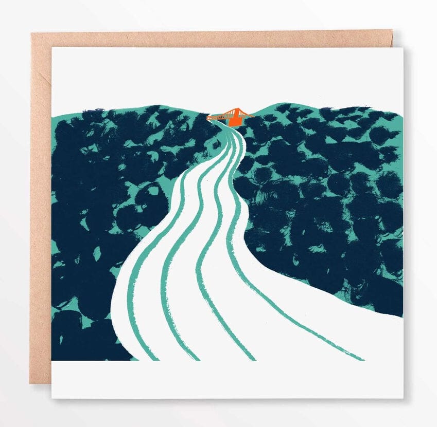 Greetings Card Square River Avon Greetings Card homeware shops bristol gift shops bristol Sarah Martin Illustration