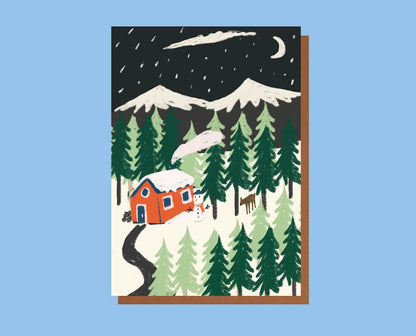 Christmas Card House in the woods Christmas Greetings Cards - Various Designs homeware shops bristol gift shops bristol Sophie Colette