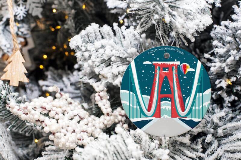 Bristol Bauble Clifton Suspension Bridge Bauble Bristol Bauble (various designs) homeware shops bristol gift shops bristol Sunny Luna