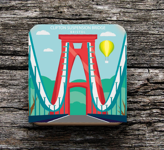 Coasters Clifton Suspension Bridge Coaster homeware shops bristol gift shops bristol Sunny Luna