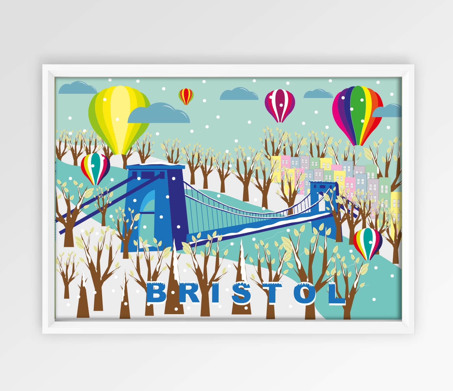 Prints Winter Bristol Print A4 homeware shops bristol gift shops bristol Sunny Luna