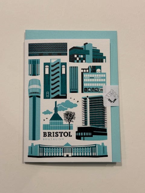 Greeting & Note Cards Bristol brutalist card Susan Taylor Greetings Cards - Various homeware shops bristol gift shops bristol Susan Taylor Design