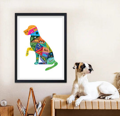 Poster A3 Bristol Dog Walks | Poster homeware shops bristol gift shops bristol Susan Taylor Design
