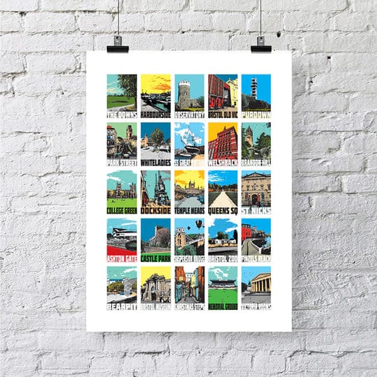 Print Landmarks - A3 Bristol Print - Various Designs and Sizes homeware shops bristol gift shops bristol Susan Taylor Design