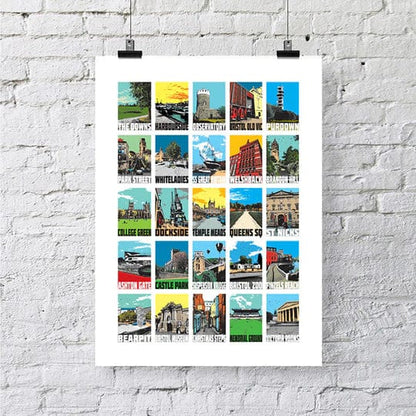 Print Landmarks - A3 Bristol Print - Various Designs and Sizes homeware shops bristol gift shops bristol Susan Taylor Design