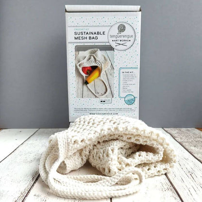 Art & Craft Kits Crochet kit: Sustainable Mesh Bag homeware shops bristol gift shops bristol Tenguerengue