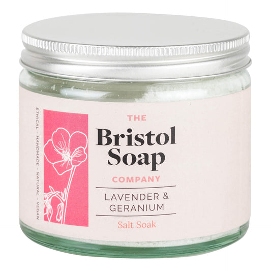 Bath Salts Bath Salts - Lavender & Geranium 225g homeware shops bristol gift shops bristol The Bristol Soap Company