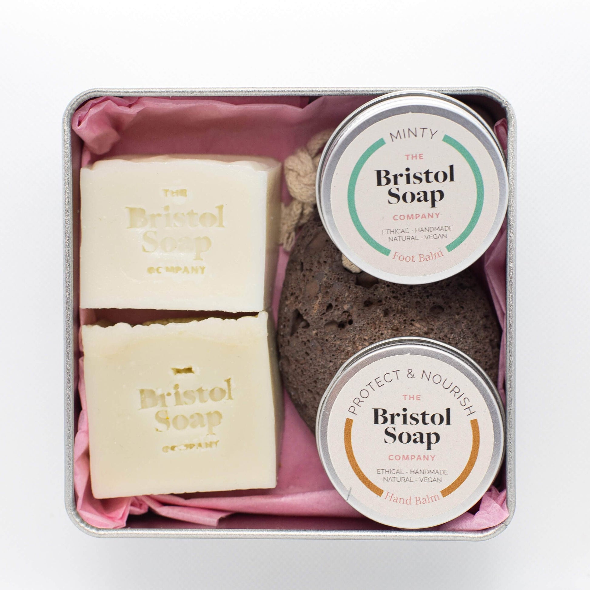 Gift Set The Gift Tin - The Hands and Feet Box homeware shops bristol gift shops bristol The Bristol Soap Company