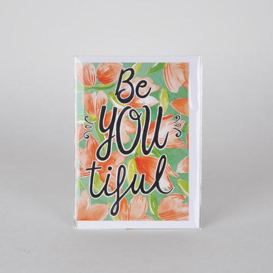 Greetings Card Be 'you' tiful Eco Card homeware shops bristol gift shops bristol Thea & Fox