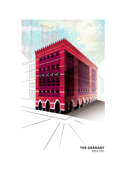 South West Prints The Granary South West A5 Prints (Various Designs) homeware shops bristol gift shops bristol Vicki Shortt