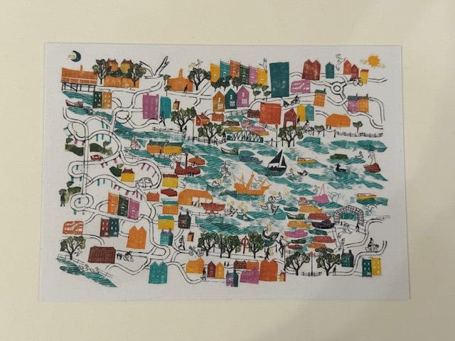 Postcard A Wild Swan Prince in Hotwells, Postcard Postcards of Bristol Scenes (various designs) homeware shops bristol gift shops bristol Victoria Wilmott