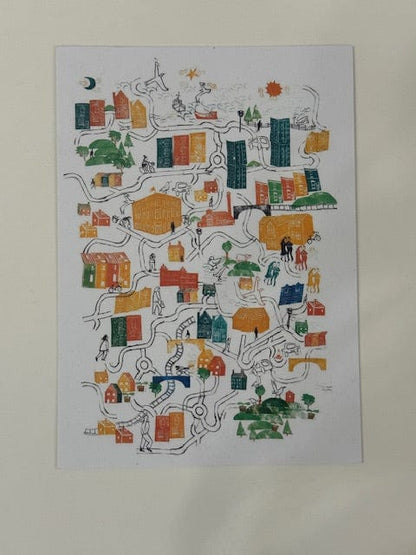 Postcard Lost Slipper in Southville, Postcard Postcards of Bristol Scenes (various designs) homeware shops bristol gift shops bristol Victoria Wilmott