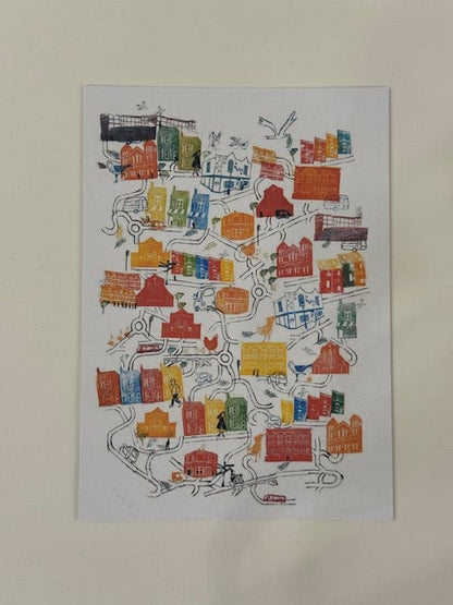 Postcard Singing Springing Lark in Easton, Postcard Postcards of Bristol Scenes (various designs) homeware shops bristol gift shops bristol Victoria Wilmott