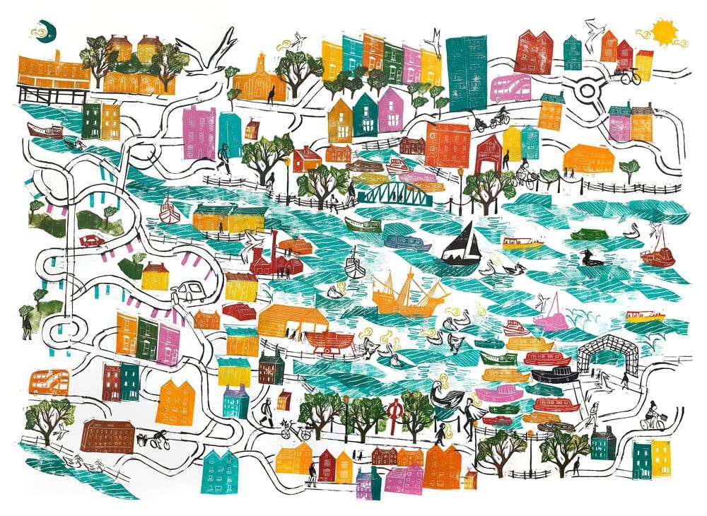 Print A Wild Swan Prince in Hotwells, Giclee Print homeware shops bristol gift shops bristol Victoria Wilmott