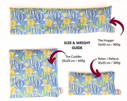 Wellbeing Cherry Stone Thermal Pillow (multiple sizes) - Bristol Balloons in Blue homeware shops bristol gift shops bristol warmlii