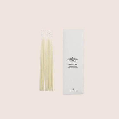 Mothers Milk Hand Dipped Beeswax Celebration Candles - 5 Colours homeware shops bristol gift shops bristol Wax Atelier