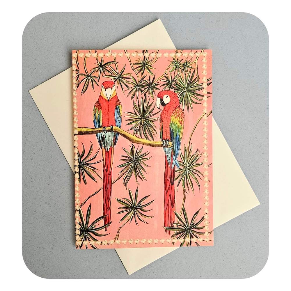 Tropical Greetings Cards Parrots and Plants Tropical Greetings Cards (Various Designs) homeware shops bristol gift shops bristol Wild Flower Cards