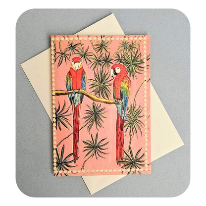 Tropical Greetings Cards Parrots and Plants Tropical Greetings Cards (Various Designs) homeware shops bristol gift shops bristol Wild Flower Cards