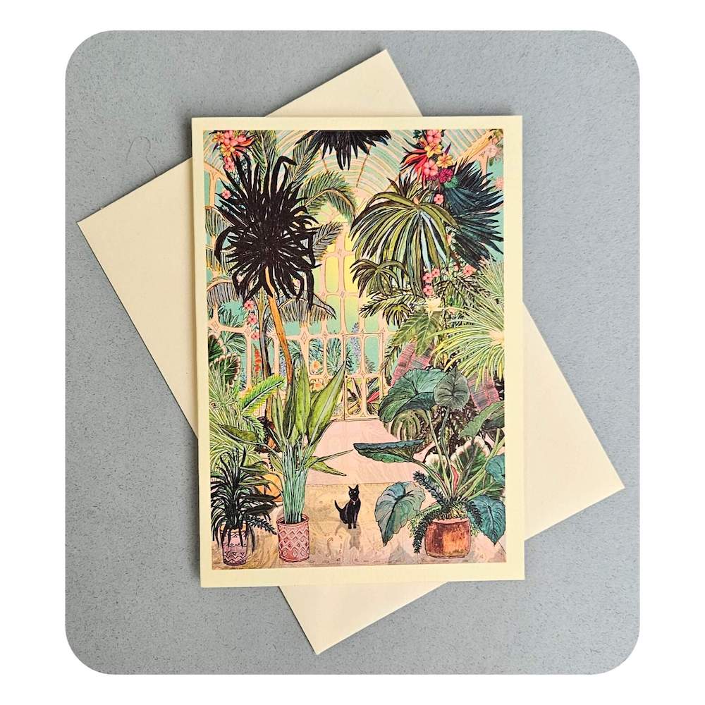 Tropical Greetings Cards Vintage Greenhouse Tropical Greetings Cards (Various Designs) homeware shops bristol gift shops bristol Wild Flower Cards