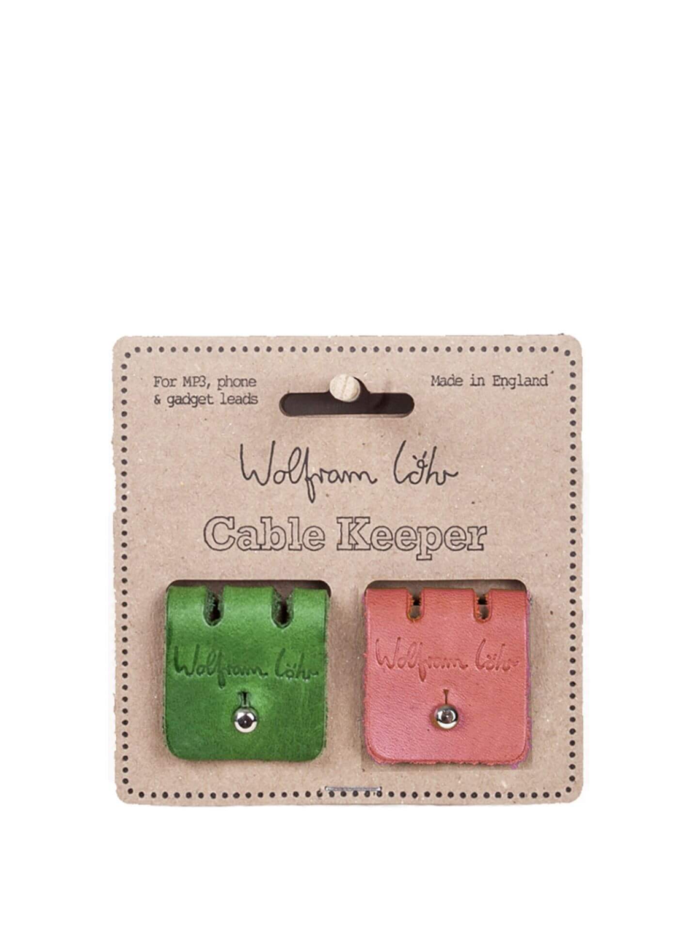 Cable Keeper Green / Brown Cable Keepers (wire storage solutions) homeware shops bristol gift shops bristol Wolfram Lohr