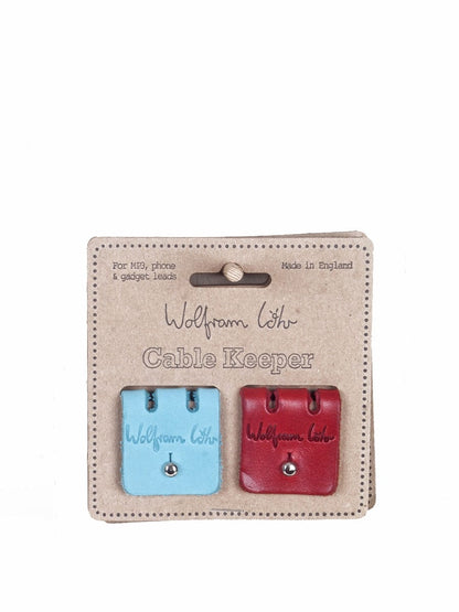 Cable Keeper Red / Turquoise Cable Keepers (wire storage solutions) homeware shops bristol gift shops bristol Wolfram Lohr