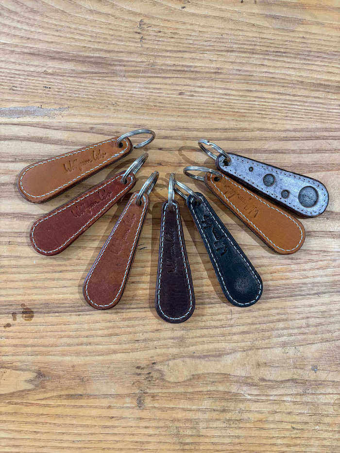 Leather Key Ring Fidget Keyring (Random Colours) homeware shops bristol gift shops bristol Wolfram Lohr