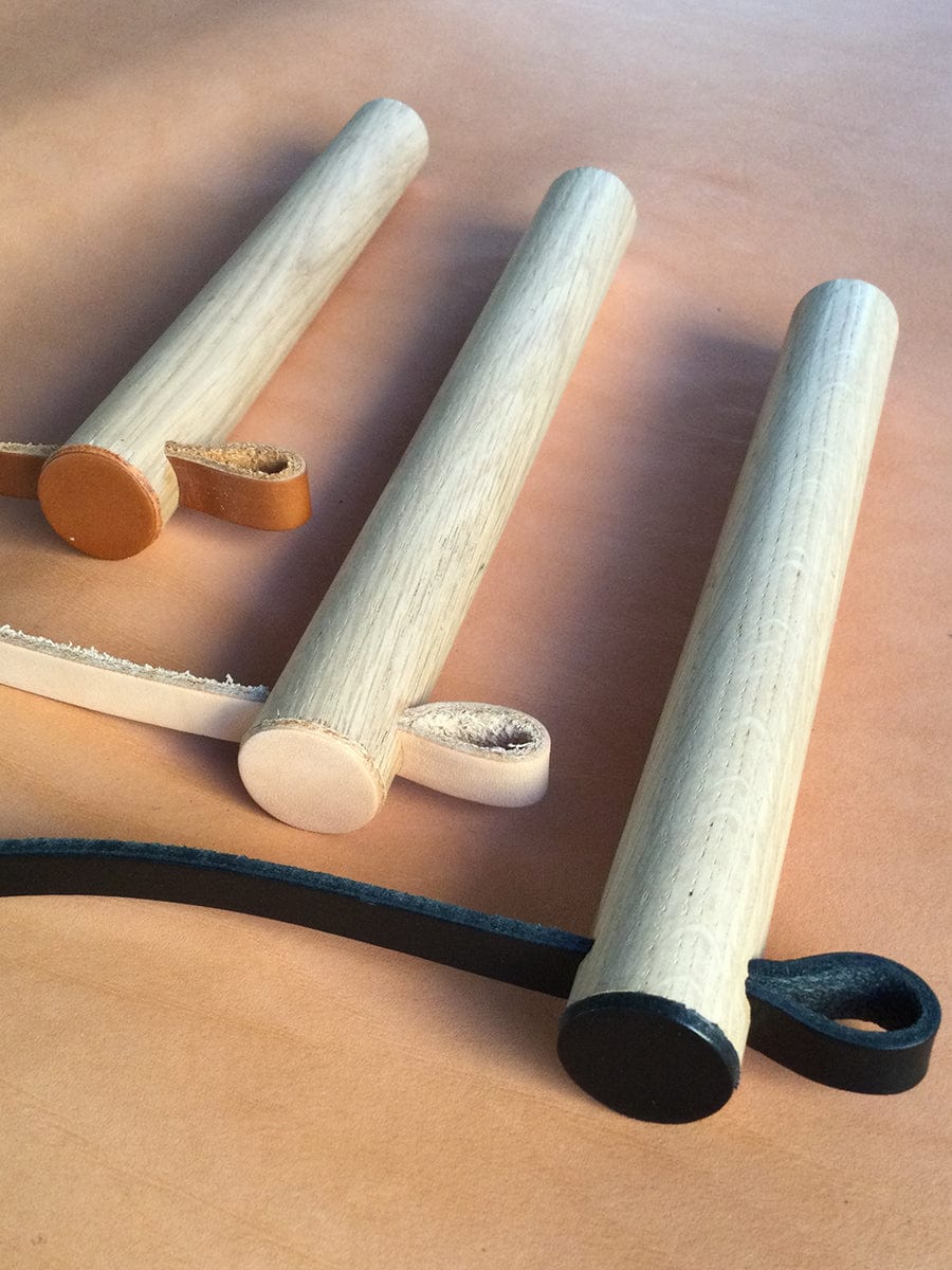 Plant Hanger Black Wood and Leather Peg Hanger (various colours) homeware shops bristol gift shops bristol Wolfram Lohr