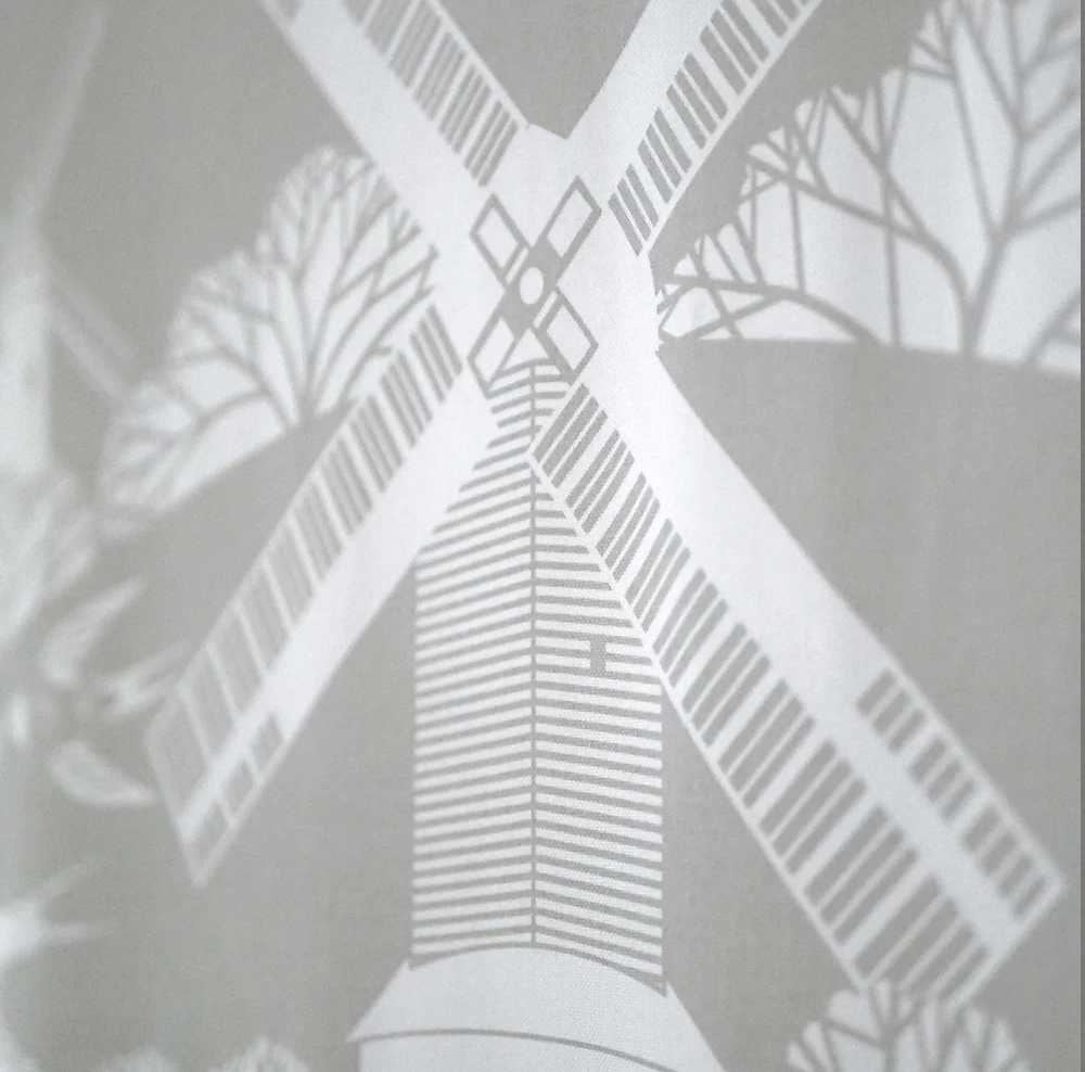 Tea Towel Grey Fox Tea Towel homeware shops bristol gift shops bristol Ash Leaf Printmaking