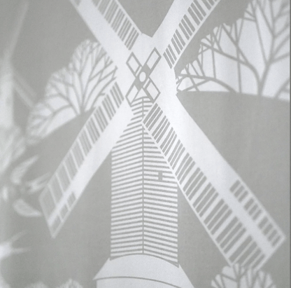 Tea Towel Grey Fox Tea Towel homeware shops bristol gift shops bristol Ash Leaf Printmaking