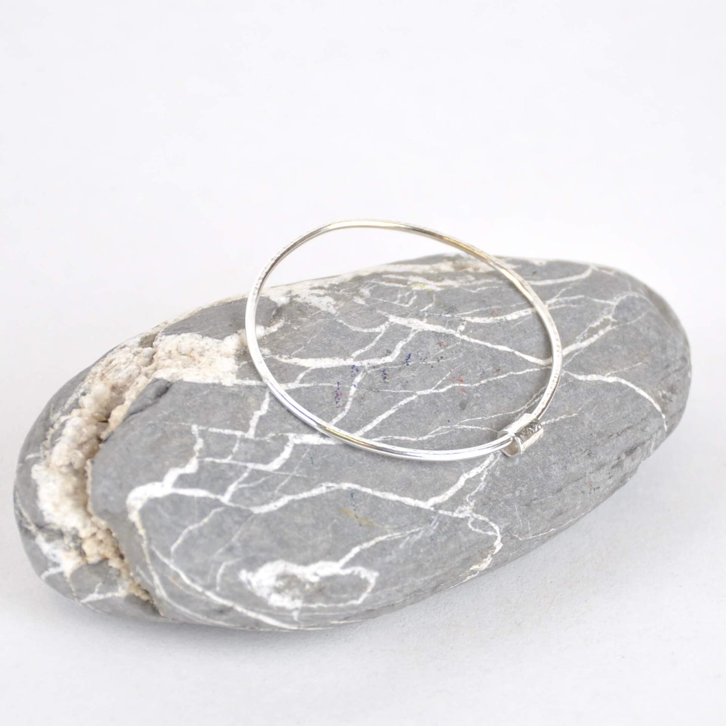 Sterling Silver Bangle With Silver Bead homeware shops bristol gift shops bristol Ava & Bea