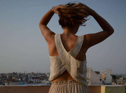 Clothing Small / Bone Pini Cross-Back Top (various colours & sizes) homeware shops bristol gift shops bristol Baana Naturals