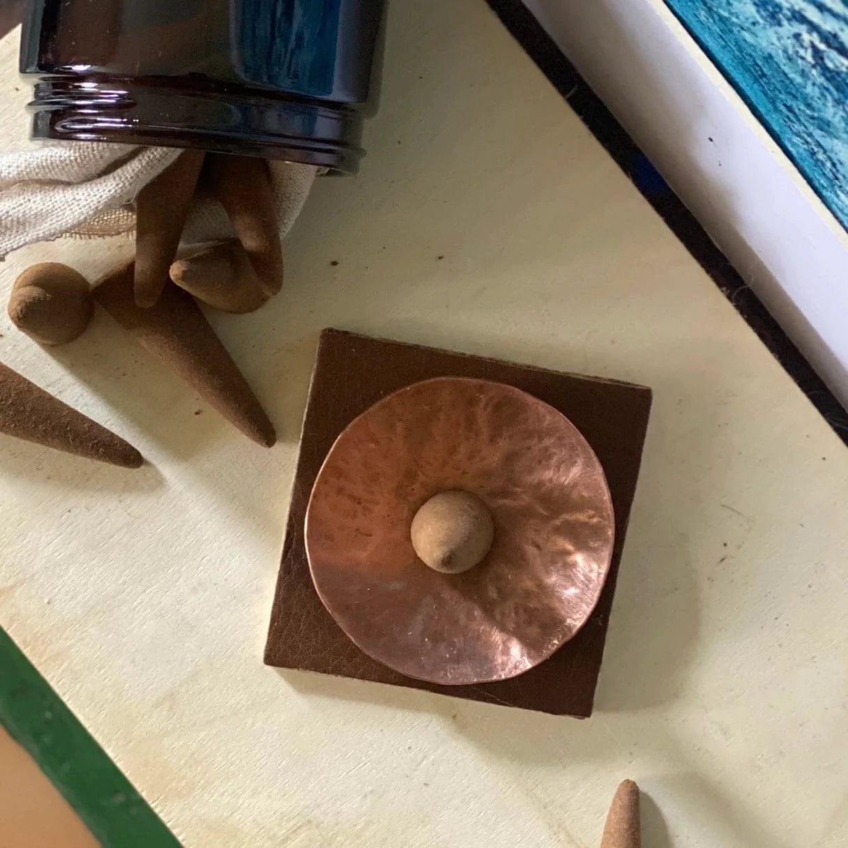Incense Copper Incense Bowl homeware shops bristol gift shops bristol Bohobo Aromatherapies