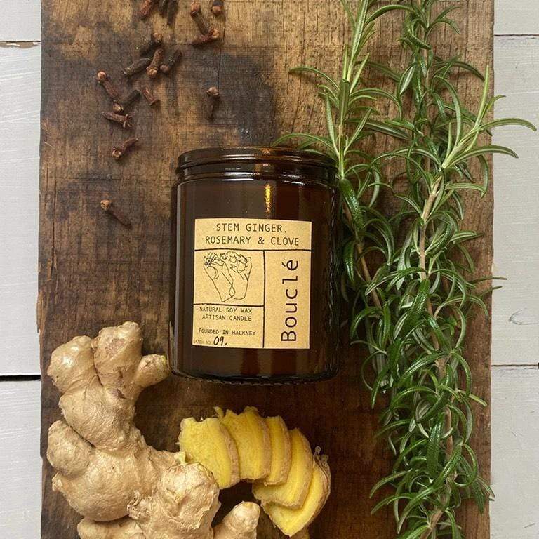 Candle Christmas Candle: Stem Ginger, Rosemary & Clove homeware shops bristol gift shops bristol Bouclé