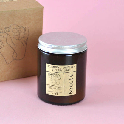 Candle 180ml Rosemary, Lavender & Clary Sage Candle homeware shops bristol gift shops bristol Bouclé