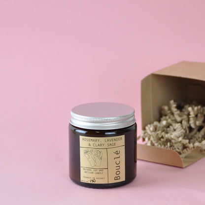 Candle 120ml Rosemary, Lavender & Clary Sage Candle homeware shops bristol gift shops bristol Bouclé
