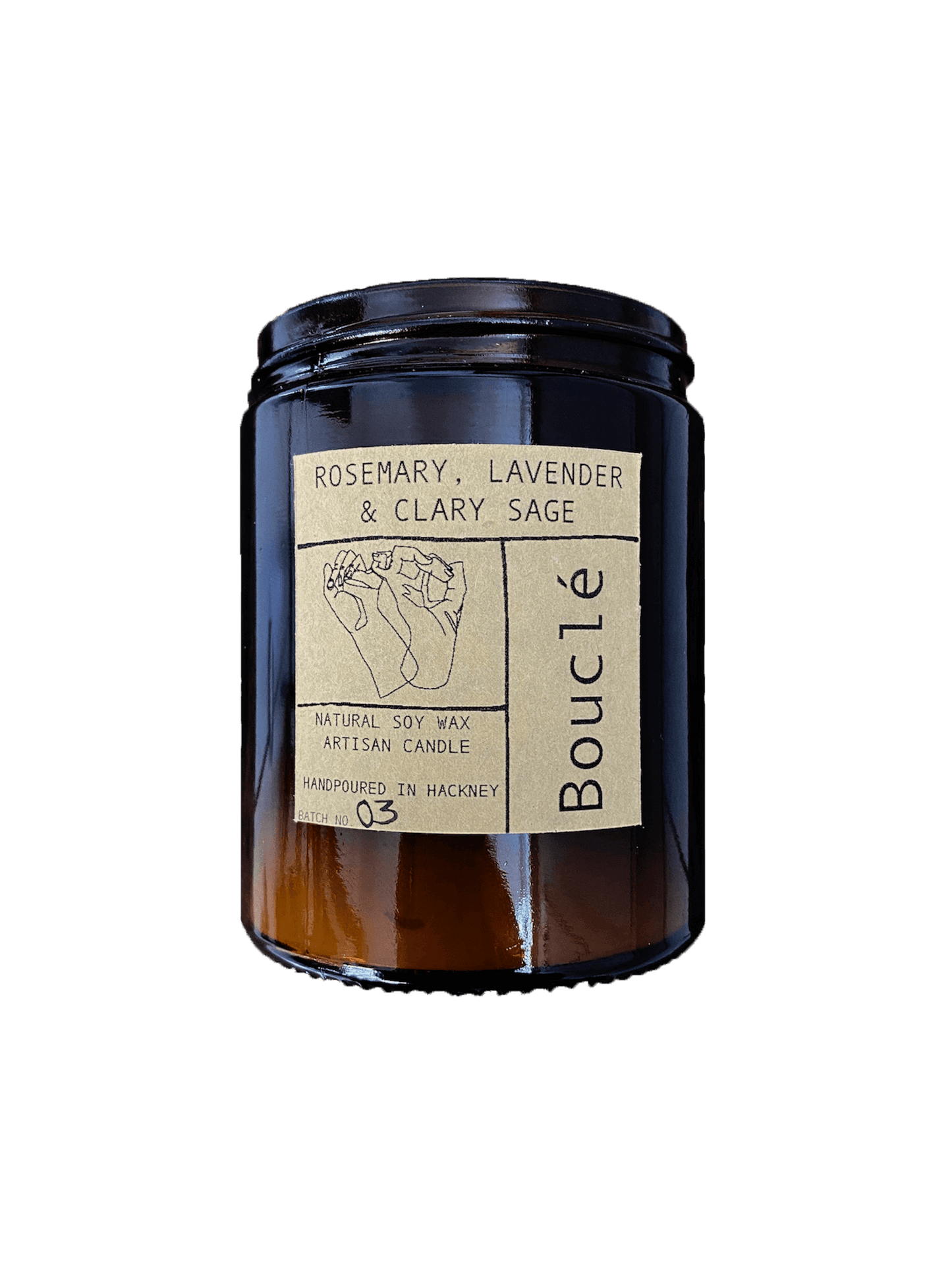 Candle Rosemary, Lavender & Clary Sage Candle homeware shops bristol gift shops bristol Bouclé