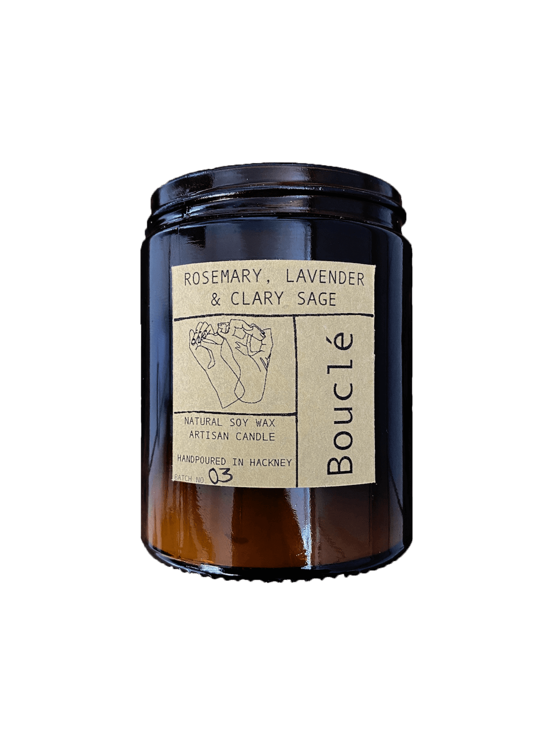 Candle Rosemary, Lavender & Clary Sage Candle homeware shops bristol gift shops bristol Bouclé
