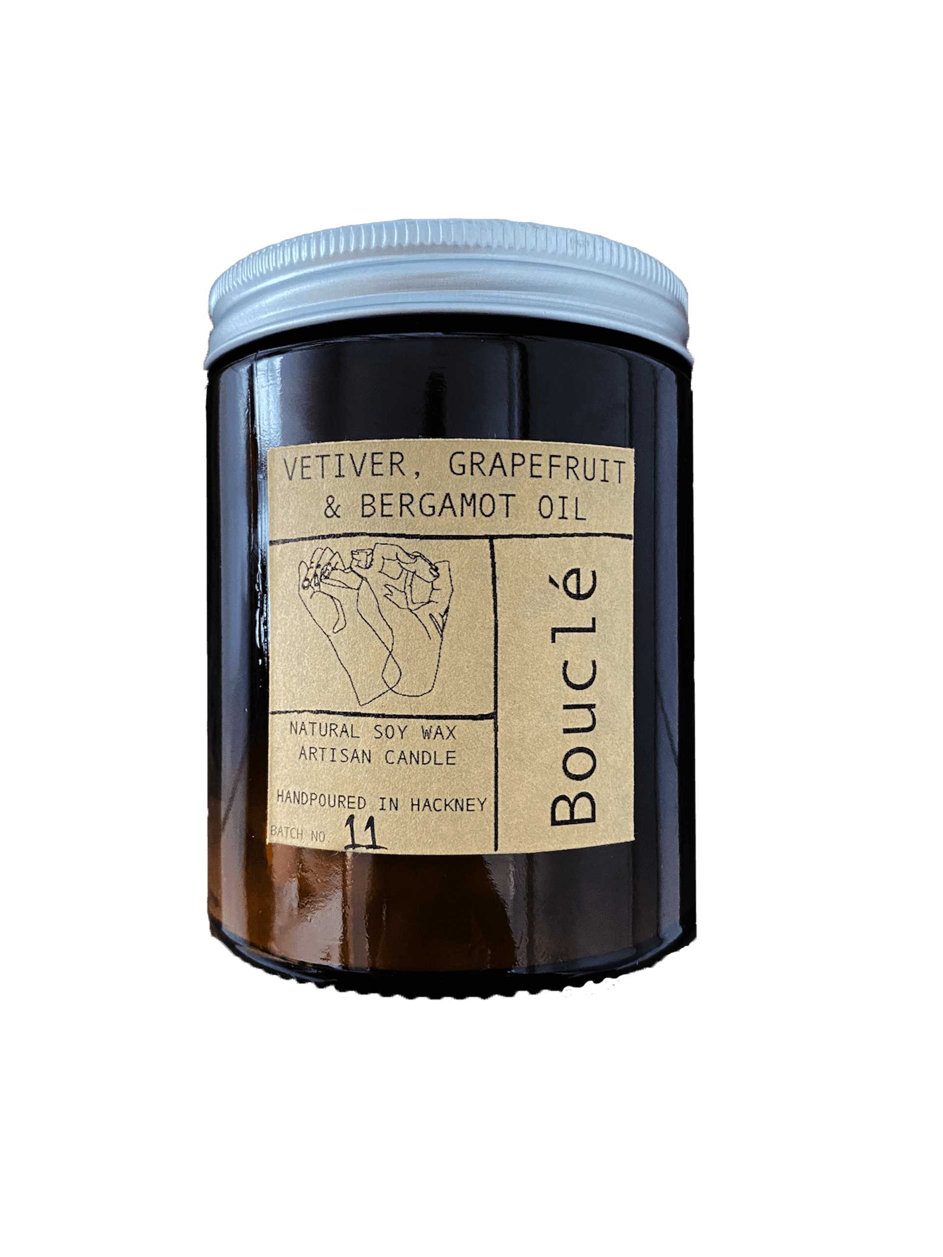 Candle Vetiver, Grapefruit & Bergamot Oil candle homeware shops bristol gift shops bristol Bouclé
