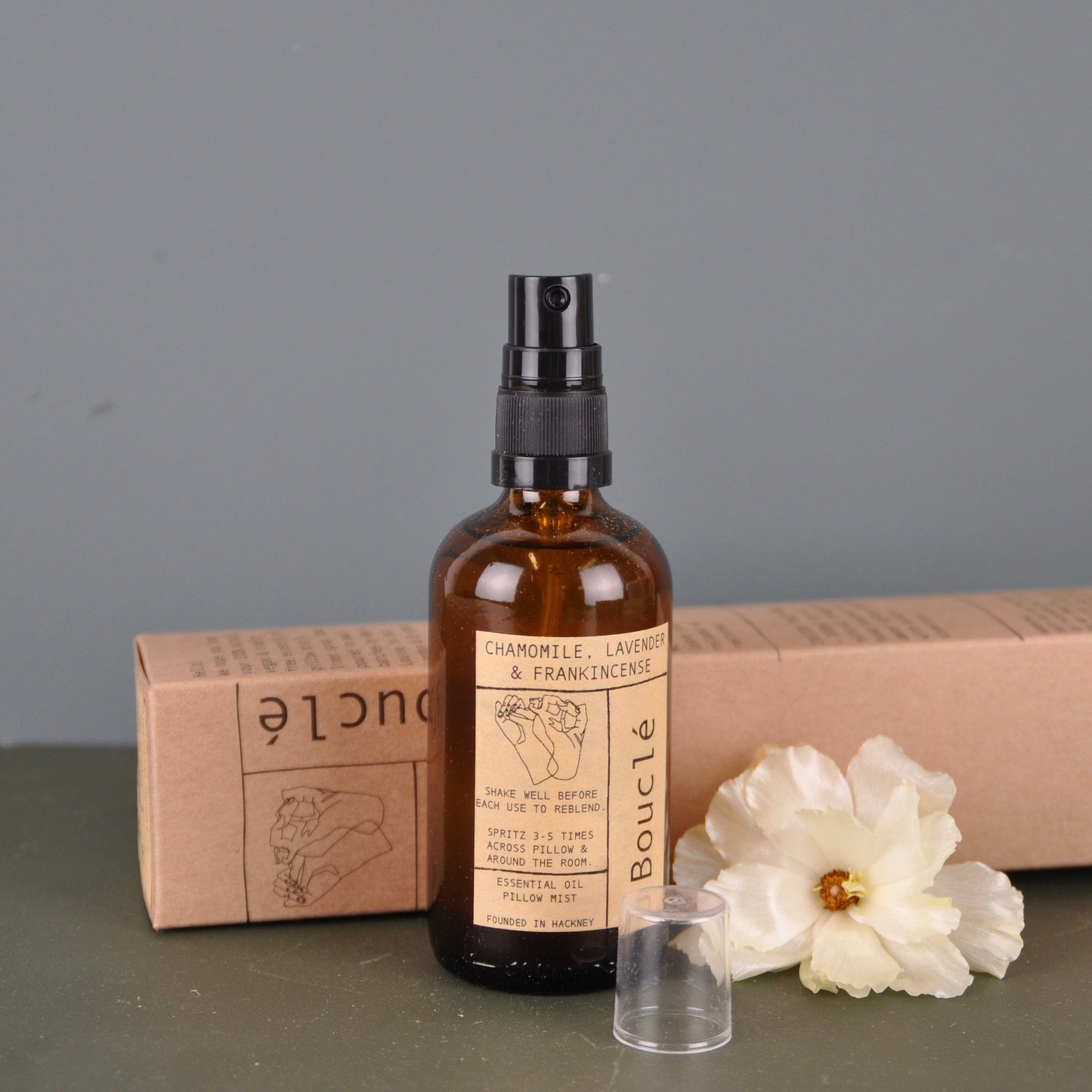 Reed Diffuser Chamomile, Lavender & Frankincense Essential Oil Pillow Mist homeware shops bristol gift shops bristol Bouclé