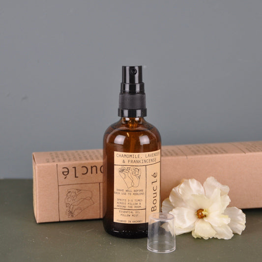 Reed Diffuser Chamomile, Lavender & Frankincense Essential Oil Pillow Mist homeware shops bristol gift shops bristol Bouclé