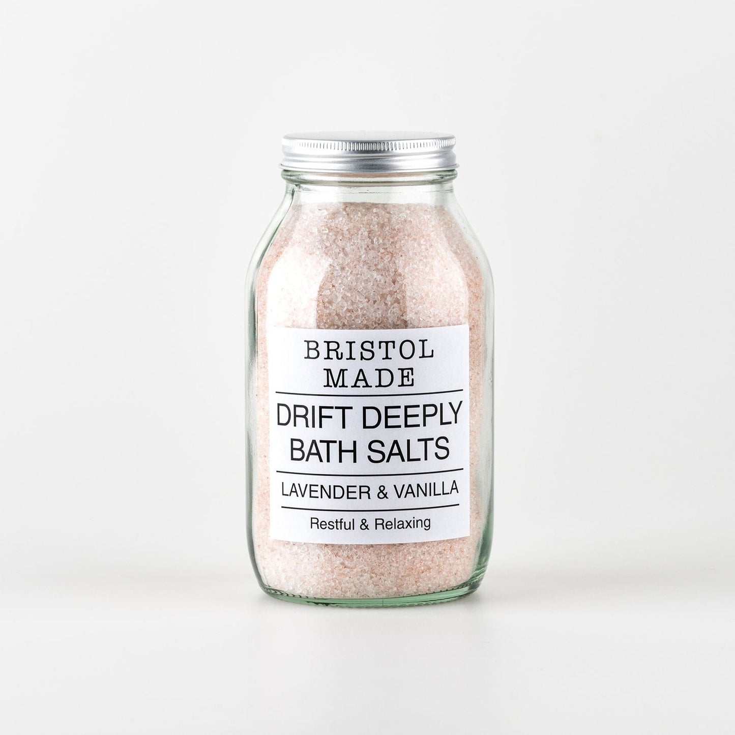 Drift Deeply Bath Salts - Lavender and Vanilla (500ml) homeware shops bristol gift shops bristol Bristol Made