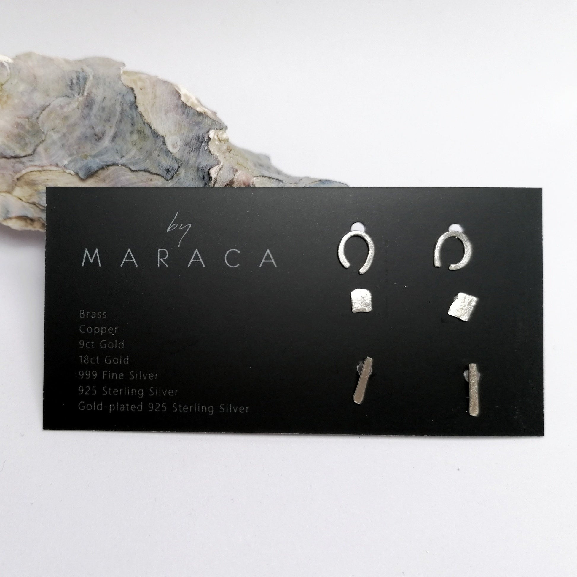 Earrings BASE - Stud Set in Silver homeware shops bristol gift shops bristol By Maraca
