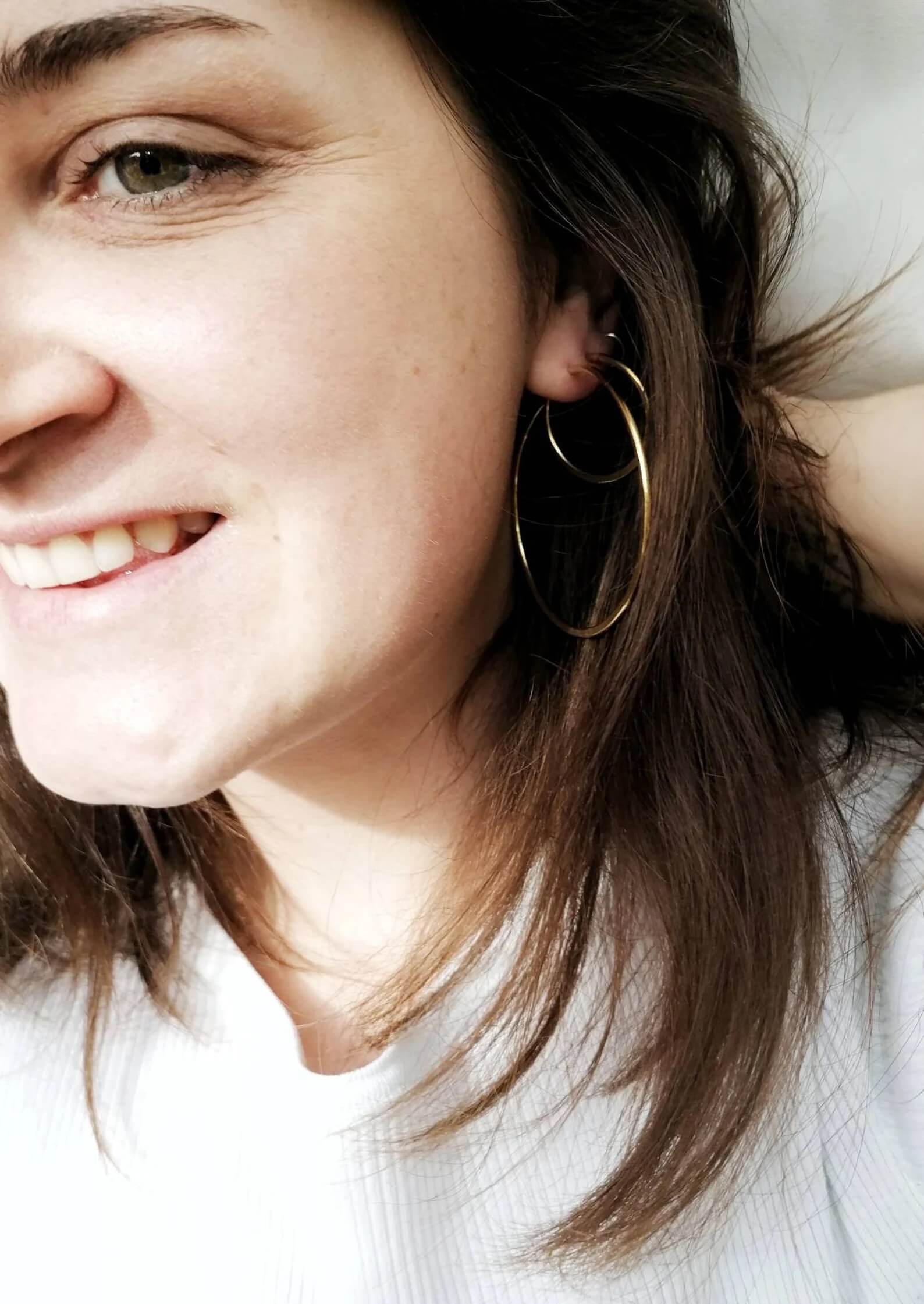 Earrings GEO Large Hoops homeware shops bristol gift shops bristol By Maraca