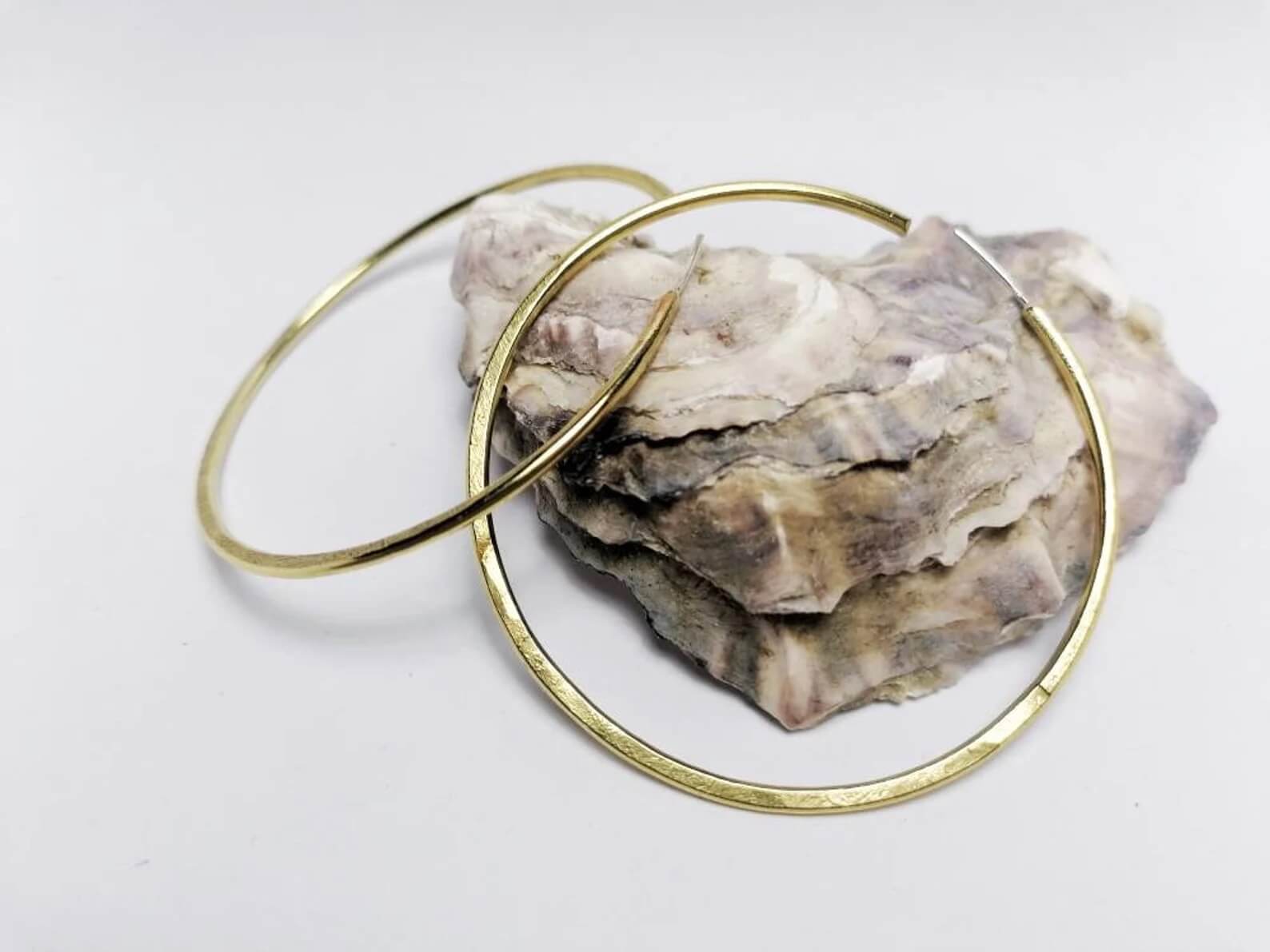 Earrings GEO Large Hoops homeware shops bristol gift shops bristol By Maraca