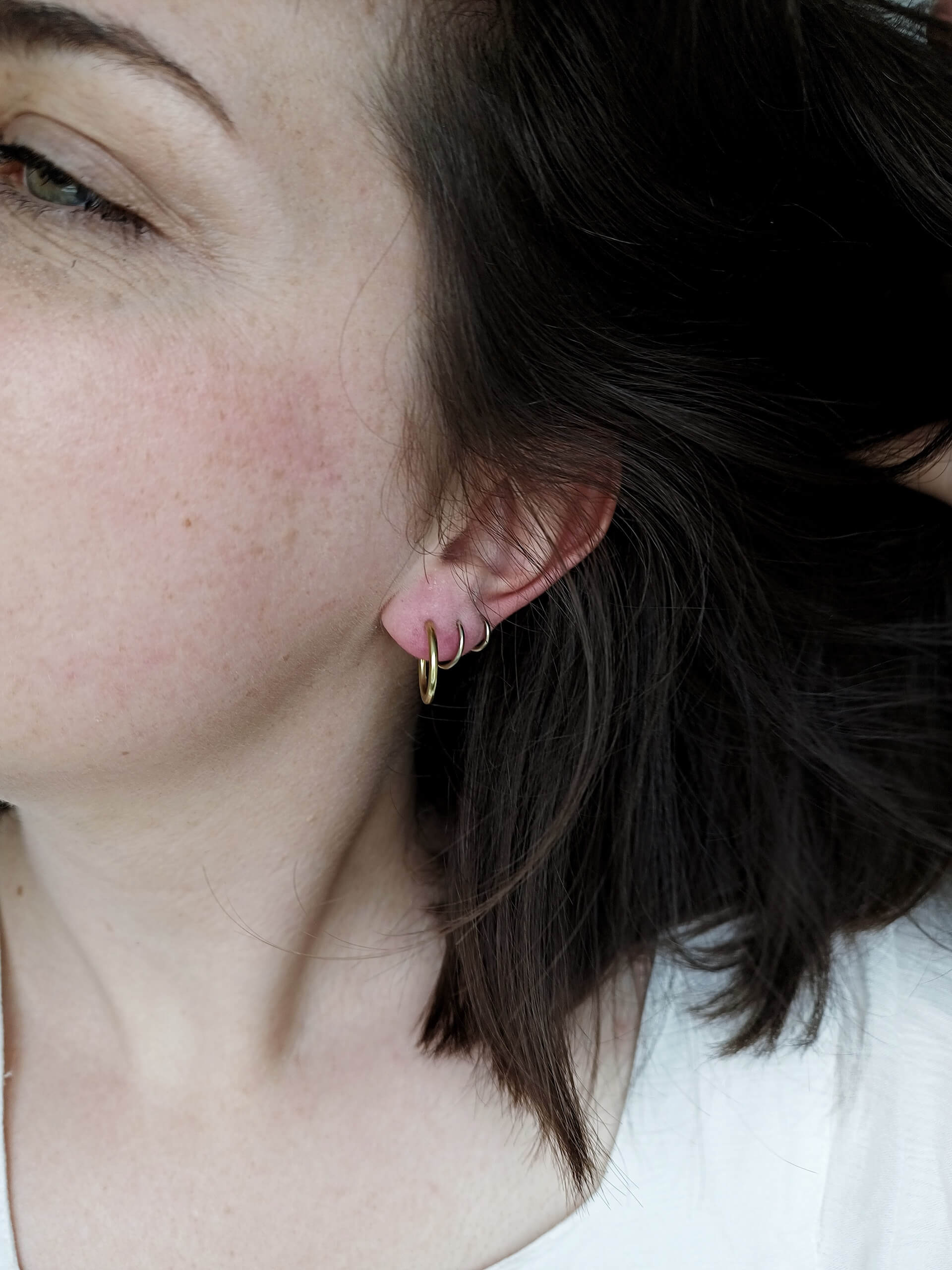 Earrings GEO Small Hoops homeware shops bristol gift shops bristol By Maraca